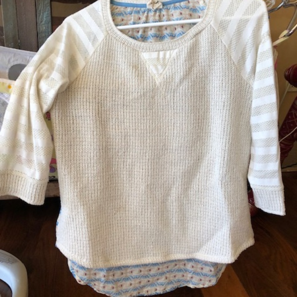 Lightweight Double Panel Knit Sweater